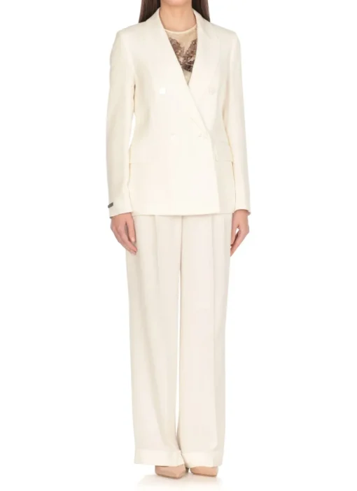 Blazer doppiopetto in viscosa