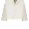 Blazer in cotone e seta