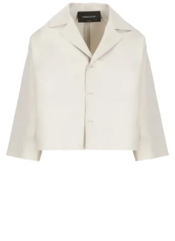 Blazer in cotone e seta