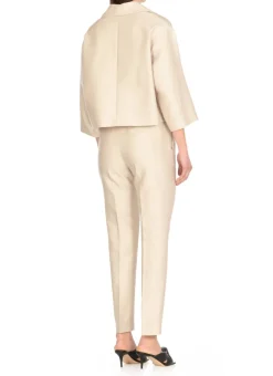 Blazer in cotone e seta