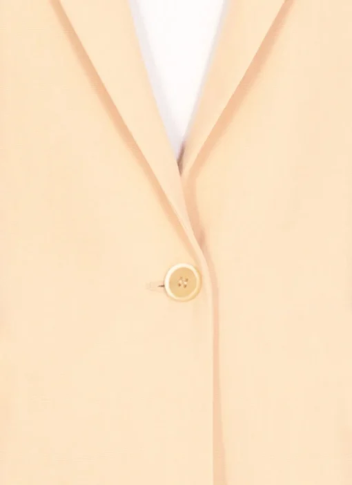 Blazer in lana vergine e lino