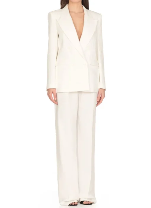 Blazer in misto lino