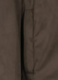 Bomber con effetto scamosciato