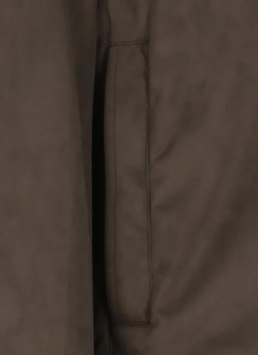 Bomber con effetto scamosciato