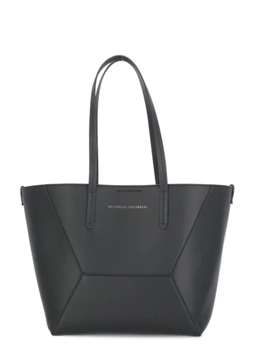 Borsa in pelle con monile
