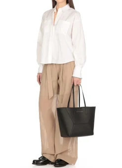 Borsa in pelle con monile