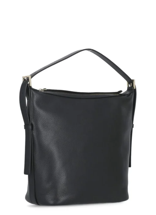 Borsa in pelle martellata