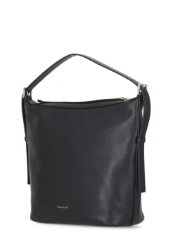 Borsa in pelle martellata