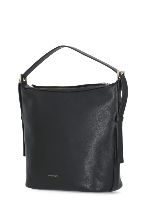 Borsa in pelle martellata