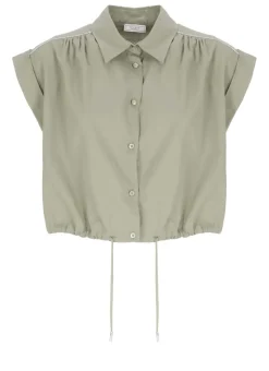 Camicia con dettagli in punto luce