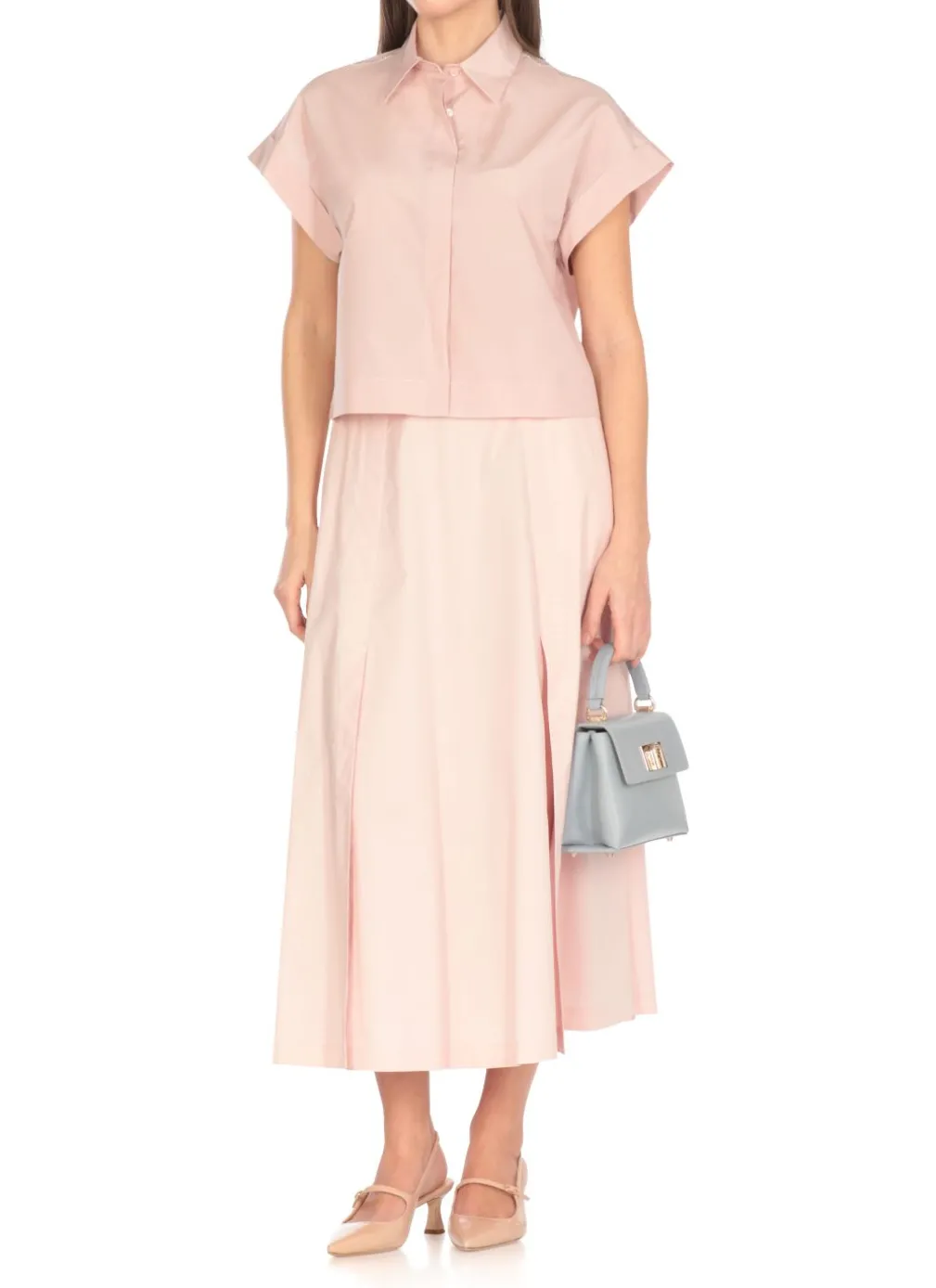 Camicia con dettagli in punto luce