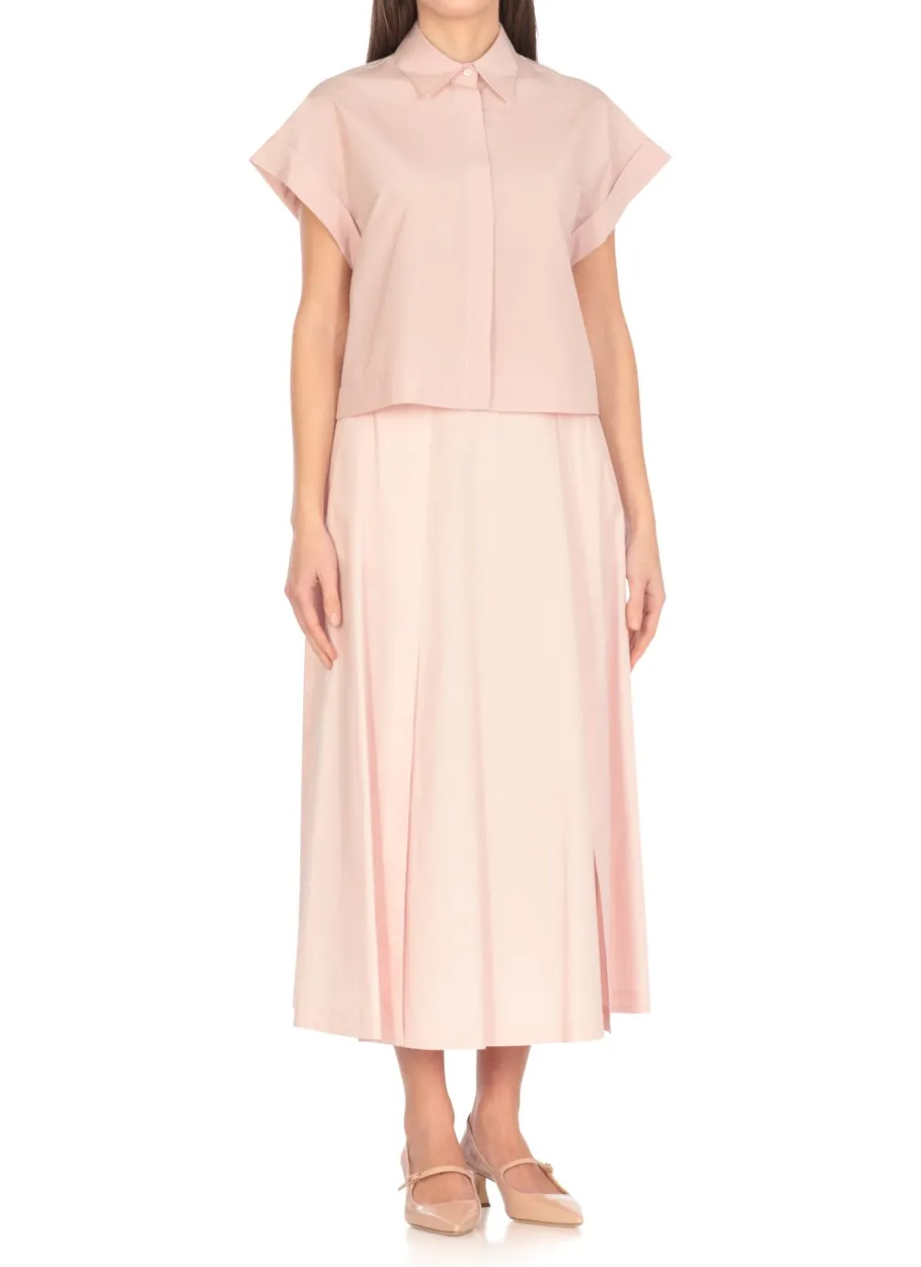 Camicia con dettagli in punto luce