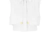 Camicia cropped in cotone