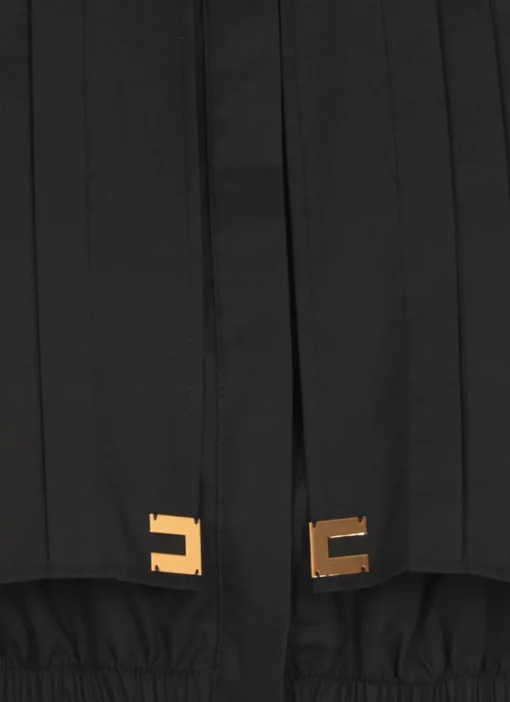 Camicia cropped in cotone