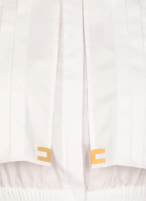 Camicia cropped in cotone