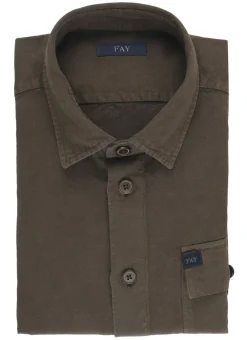 Camicia in lino e cotone