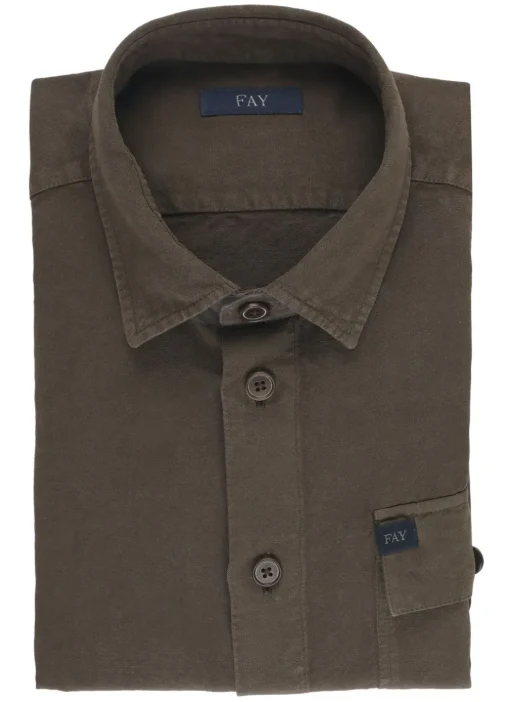 Camicia in lino e cotone