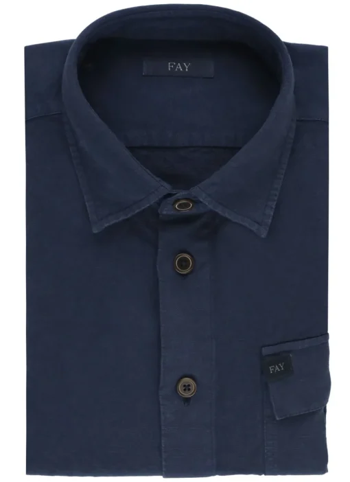 Camicia in lino e cotone