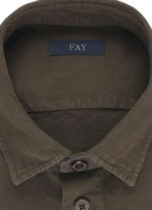Camicia in lino e cotone