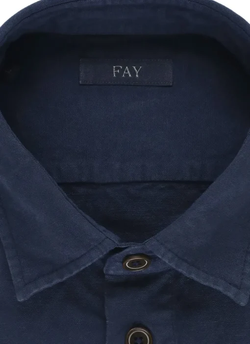 Camicia in lino e cotone