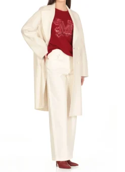 Cappotto doppiopetto in cashmere e lana