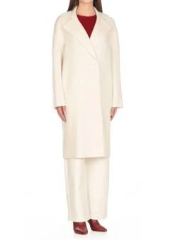 Cappotto doppiopetto in cashmere e lana