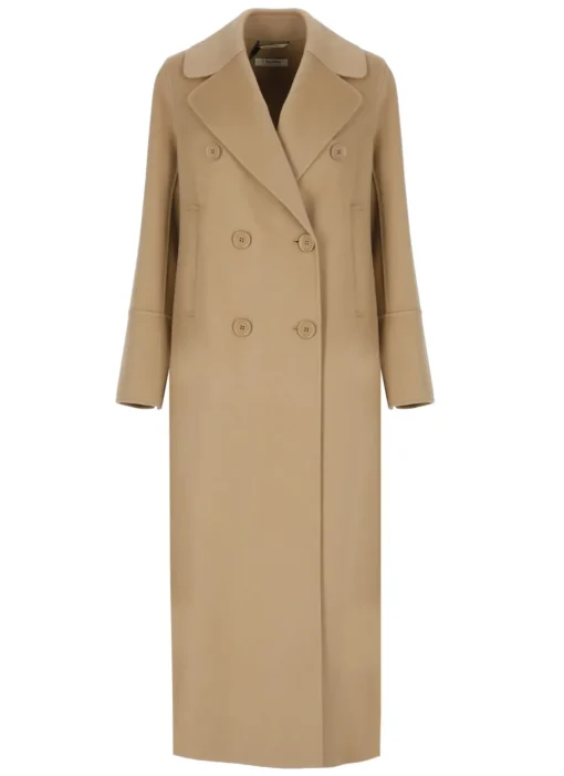 Cappotto doppiopetto in lana vergine