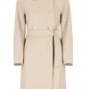 Cappotto doppiopetto in lana vergine