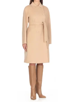 Cappotto doppiopetto in lana vergine