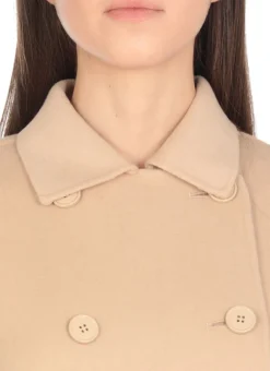 Cappotto doppiopetto in lana vergine