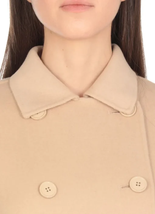 Cappotto doppiopetto in lana vergine