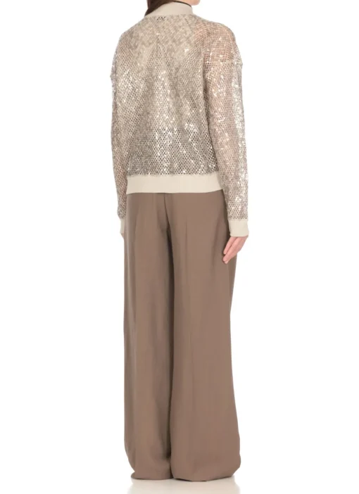 Cardigan con paillettes