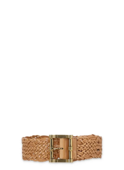 Cintura Maxi in pelle intrecciata