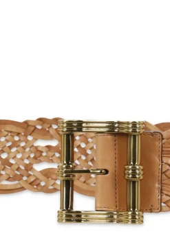 Cintura Maxi in pelle intrecciata