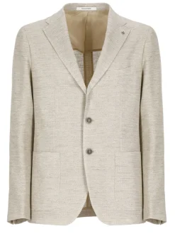 Giacca in lino e cotone