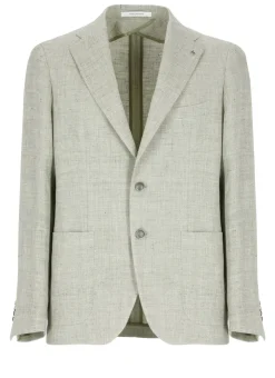Giacca in lino e lana