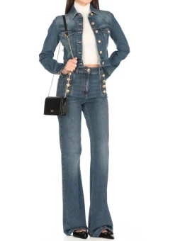 Giacca jeans cropped