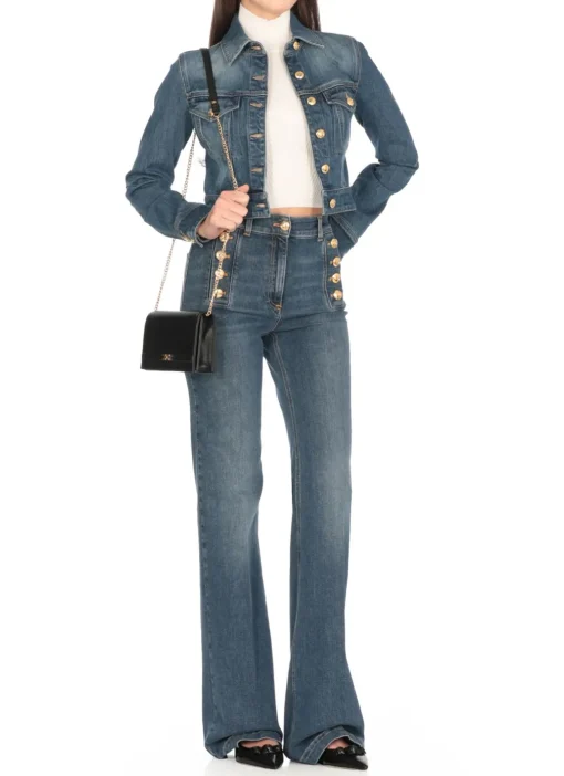 Giacca jeans cropped