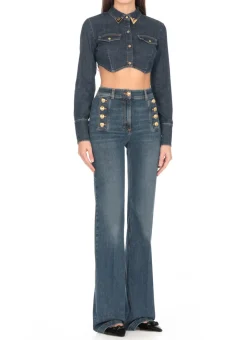 Giacca jeans cropped