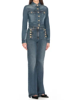 Giacca jeans cropped
