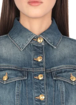 Giacca jeans cropped