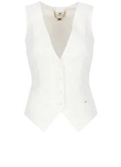 Gilet in misto lino