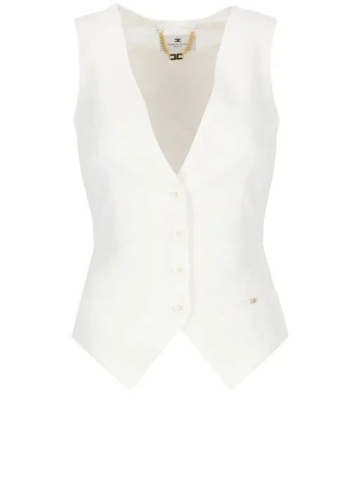 Gilet in misto lino