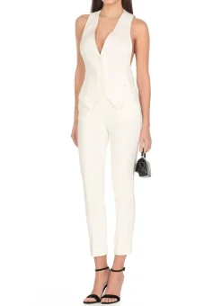 Gilet in misto lino