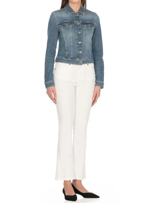 Giubbino jeans in cotone