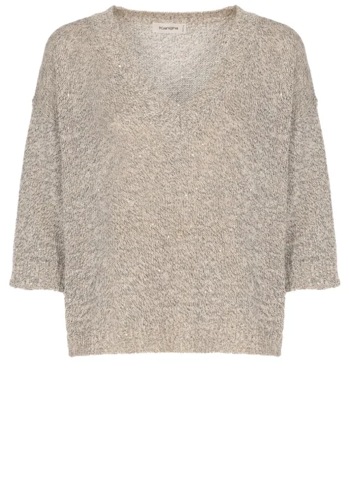 Maglia con paillettes