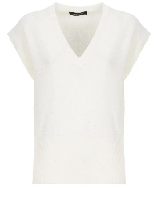 Maglia in lino e cotone