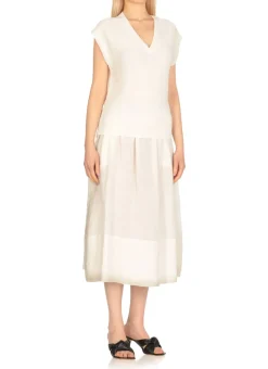 Maglia in lino e cotone