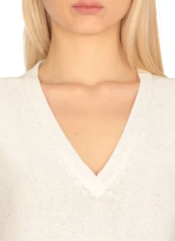 Maglia in lino e cotone