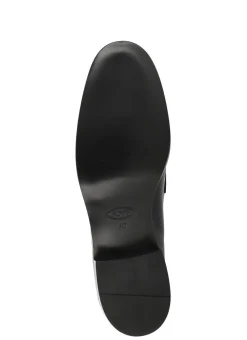 Mocassino in pelle con tacco